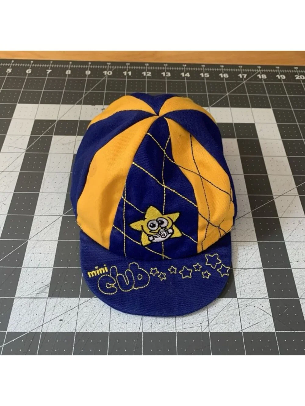 Vintage Boca Juniors Hat Baby Boy Striped Panel Soccer Futbol CABJ Official